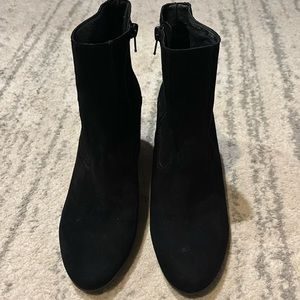 Lucky brand black suede booties